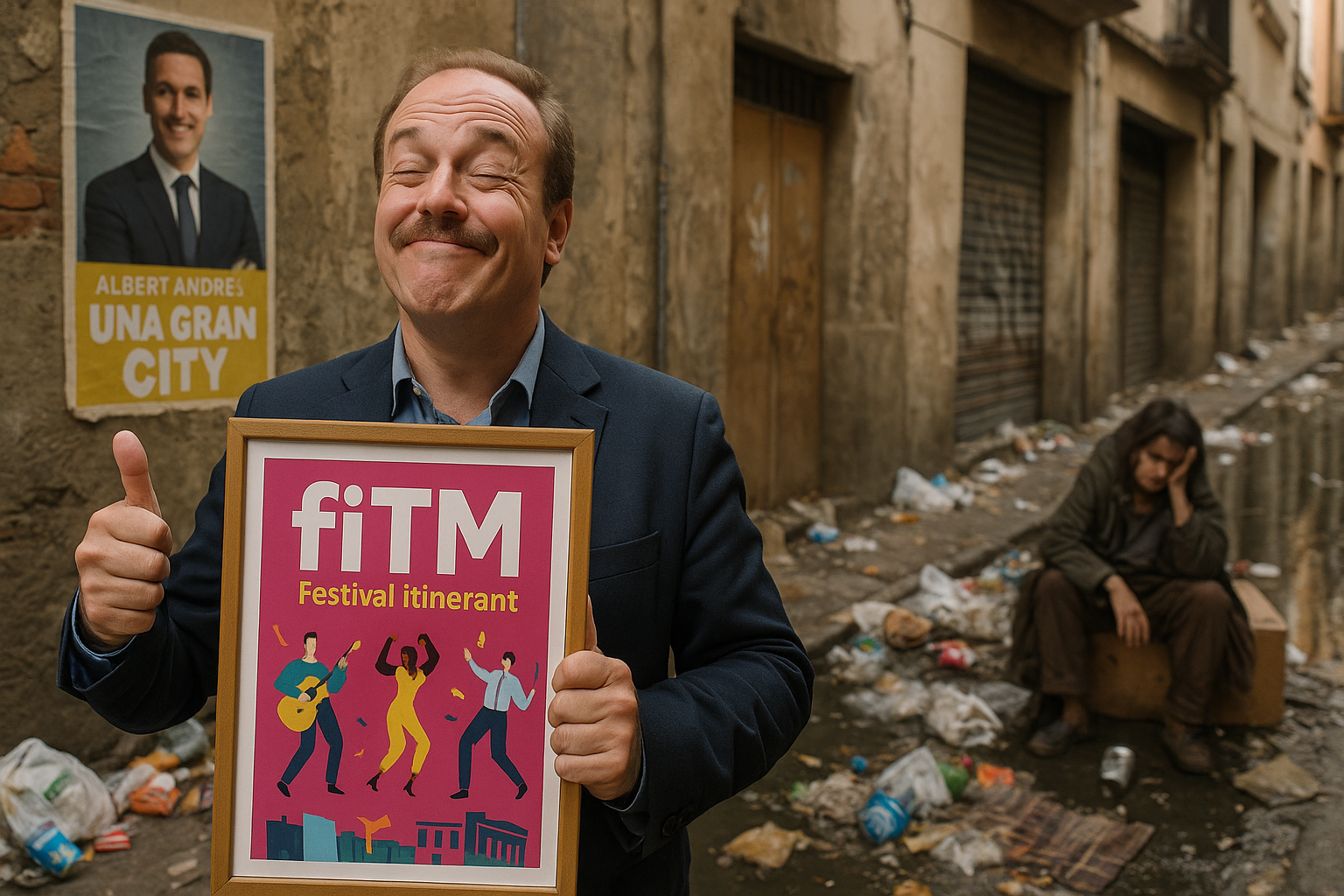 La Bisbal presume de éxito cultural mientras las calles se ahogan en la miseria: el fITM, un espejismo de prosperidad gestionado con el dinero de todos.