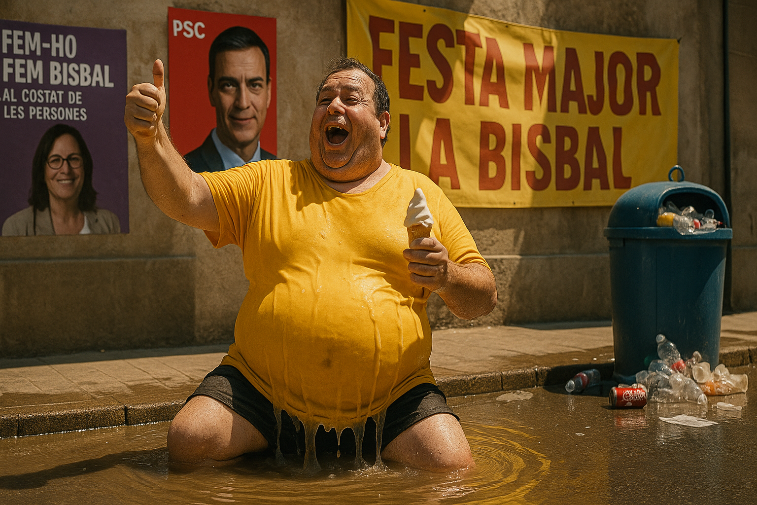La Bisbal se derrite: ¡El milagro del anticiclón de las Azores trae el calor que no tuvimos en julio para la Festa Major!